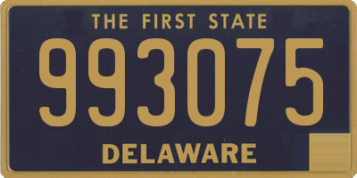 DE license plate 993075