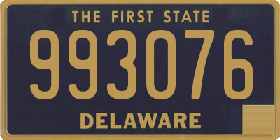 DE license plate 993076