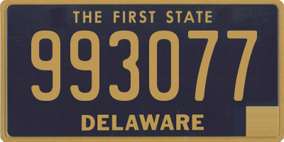 DE license plate 993077