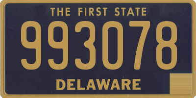 DE license plate 993078