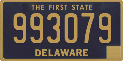 DE license plate 993079