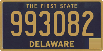 DE license plate 993082