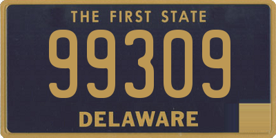 DE license plate 99309