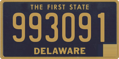 DE license plate 993091