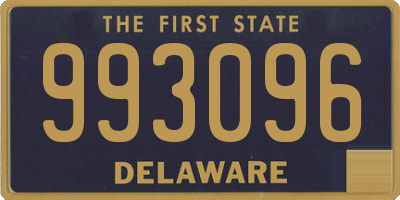 DE license plate 993096