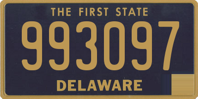 DE license plate 993097