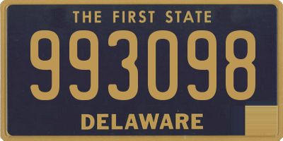 DE license plate 993098