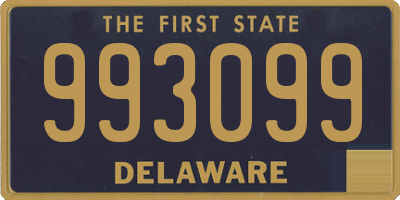 DE license plate 993099