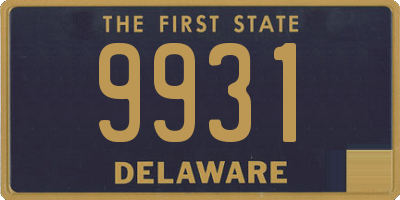 DE license plate 9931