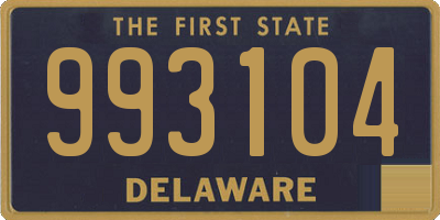 DE license plate 993104