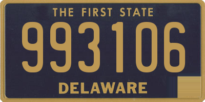 DE license plate 993106