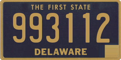 DE license plate 993112