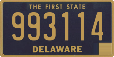 DE license plate 993114