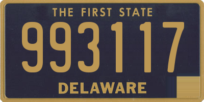 DE license plate 993117