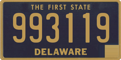 DE license plate 993119