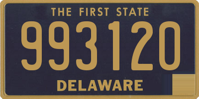 DE license plate 993120