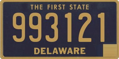 DE license plate 993121