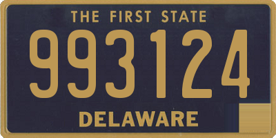 DE license plate 993124