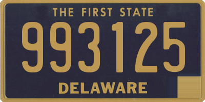 DE license plate 993125