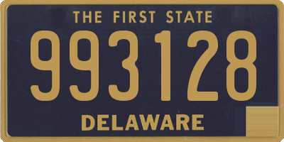 DE license plate 993128