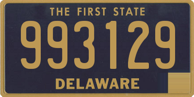 DE license plate 993129