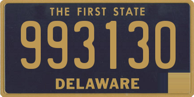 DE license plate 993130