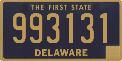 DE license plate 993131