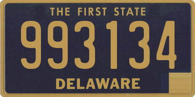 DE license plate 993134