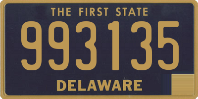 DE license plate 993135