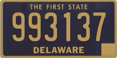 DE license plate 993137