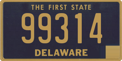 DE license plate 99314