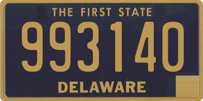 DE license plate 993140