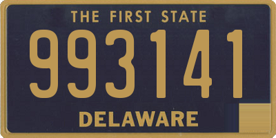 DE license plate 993141