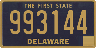 DE license plate 993144