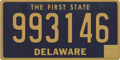 DE license plate 993146