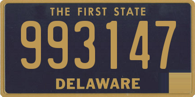 DE license plate 993147