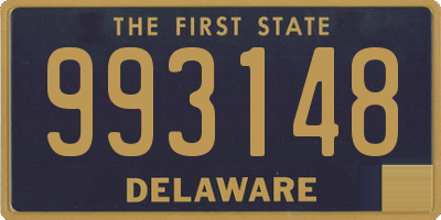 DE license plate 993148