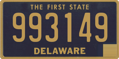 DE license plate 993149