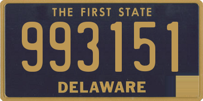 DE license plate 993151