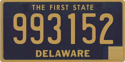 DE license plate 993152