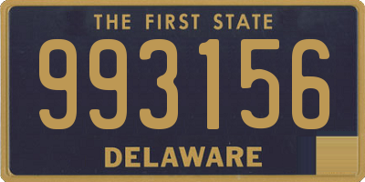 DE license plate 993156