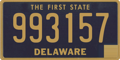 DE license plate 993157