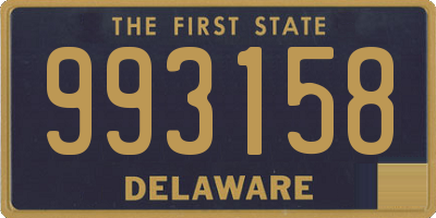 DE license plate 993158