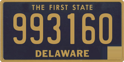 DE license plate 993160