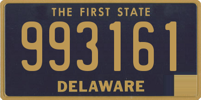 DE license plate 993161