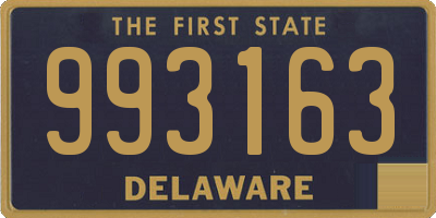 DE license plate 993163