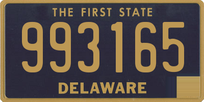 DE license plate 993165