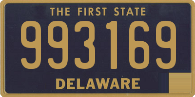 DE license plate 993169