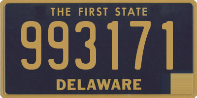 DE license plate 993171