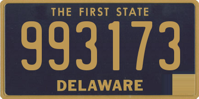 DE license plate 993173